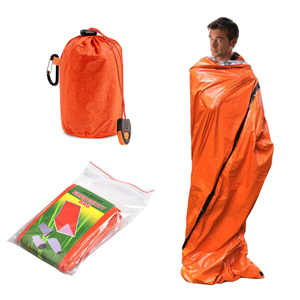 ถุงนอนกันความร้อนแบบพกพา แผ่นร - Bivy Bag Emergency บทวิจารณ์และราคา
