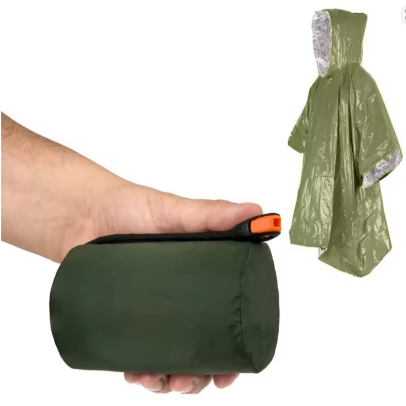 เสื้อกันฝนฉุกเฉิน 4 ชิ้น, ผ้าห - Survival Blanket Reflective บทวิจารณ์และราคา
